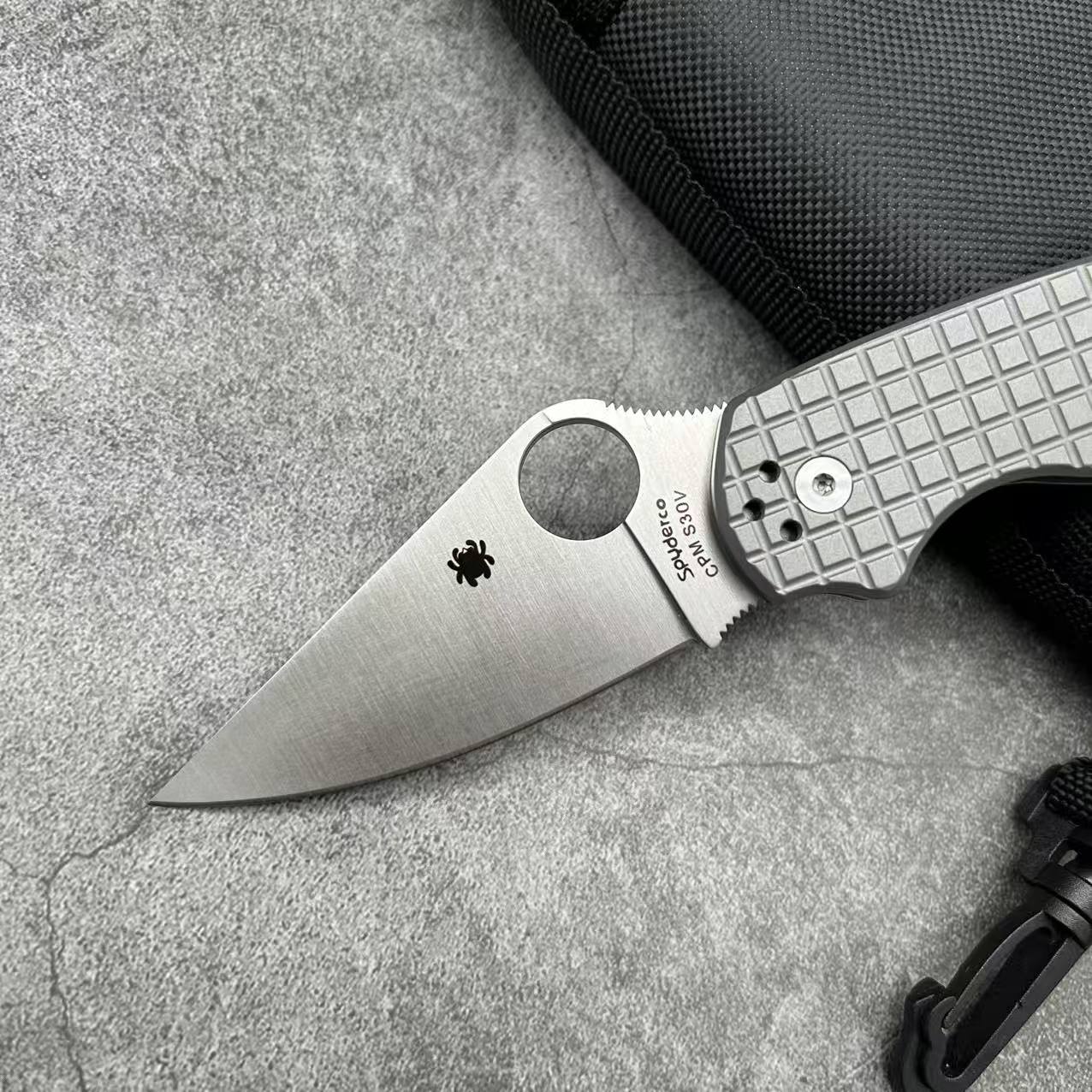 SP C223 Titanium handle Folding knife S35VN blade Camping Outdoor Survival Tactical Folding Knife