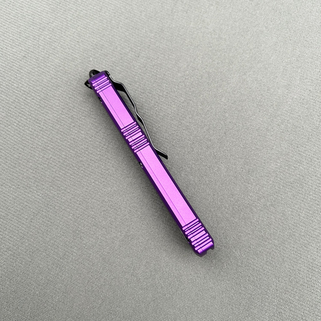 MT UT Purple Handle CNC aviation aluminum Hunting Survival Tactical Combat EDC Outdoor Camping defense Pocket Hiking complete Knife Parts