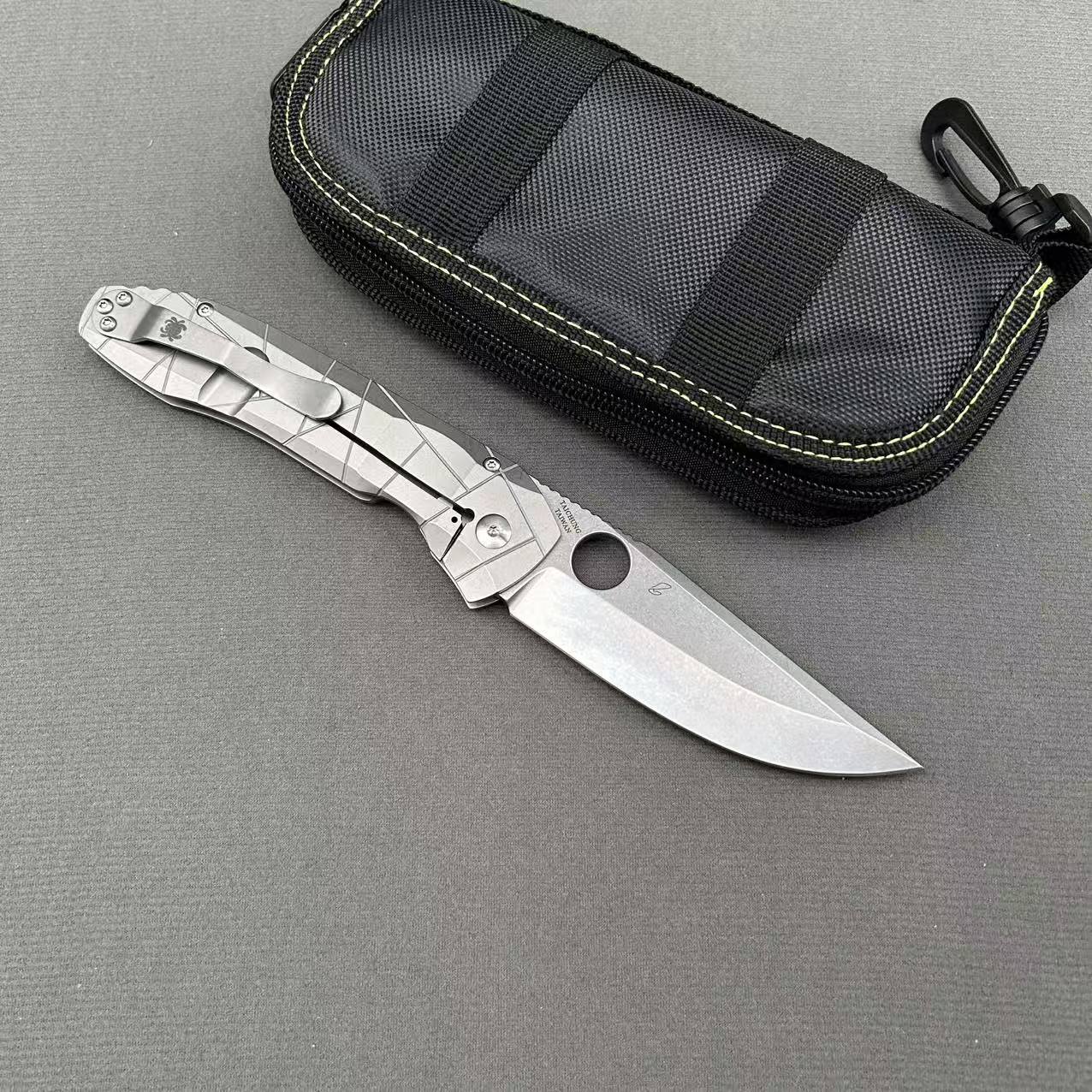 SP C199 TI Titanium handle Folding knife S35VN blade Camping Outdoor Survival Tactical Folding Knife