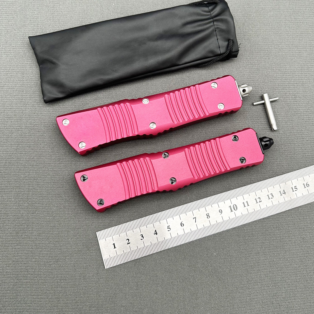 MT Combat Troodon RED CNC Aviation Aluminum Survival EDC Tool Camping Outdoor Hunting pocket OTF complete knife parts
