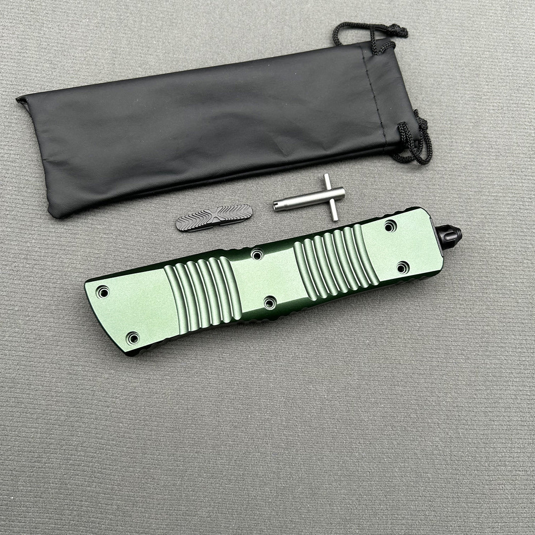 MT Combat Troodon Green CNC Aviation Aluminum Survival EDC Tool Camping Outdoor Hunting pocket OTF complete knife parts