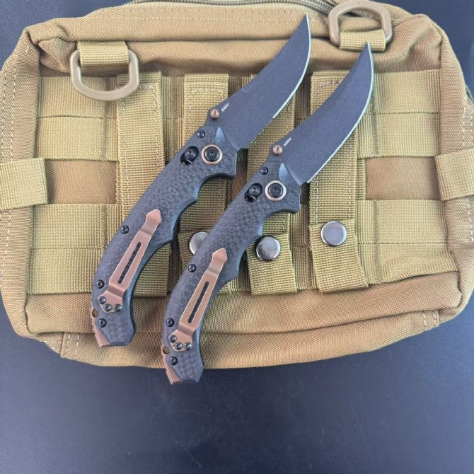 BM 865 Folding Knife Carbon fiber handle Outdoor Camping Hunting Survival Hiking Utility EDC Tools knife