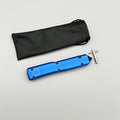 MT UT CNC aviation aluminum Blue Handle Hunting Survival Tactical Combat EDC Outdoor Self-defense Pocket OTF complete Knives Parts
