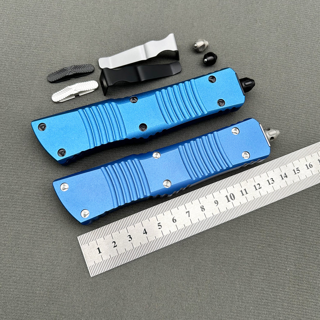 MT Combat Troodon Blue CNC Aviation Aluminum Survival EDC Tool Camping Outdoor Hunting pocket OTF complete knife parts