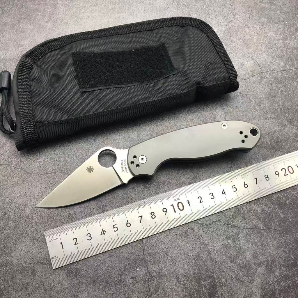 SP C223 Titanium handle Folding knife S35VN blade Camping Outdoor Survival Tactical Folding Knife