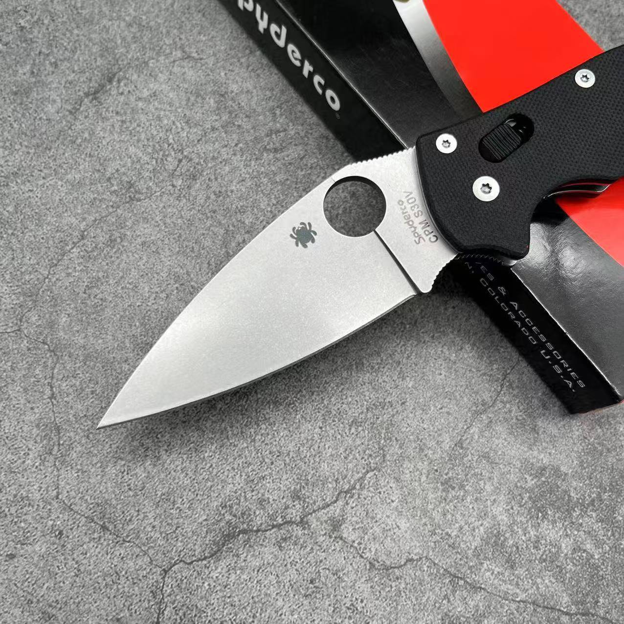 SP C101 Folding knife G10 handle 9CR18MOV Blade Camping Outdoor Survival Tactical Folding Knife