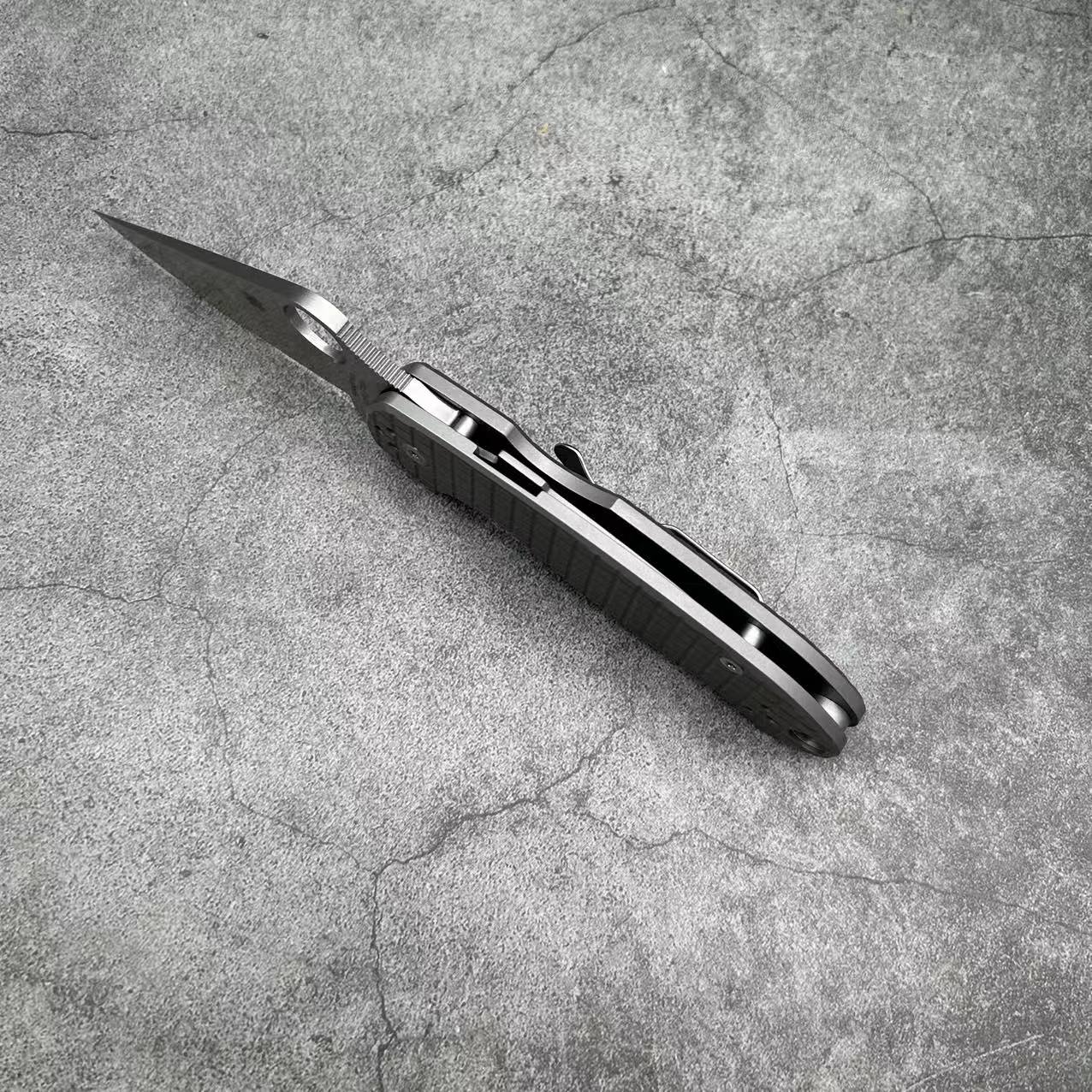 SP C223 Titanium handle Folding knife S35VN blade Camping Outdoor Survival Tactical Folding Knife