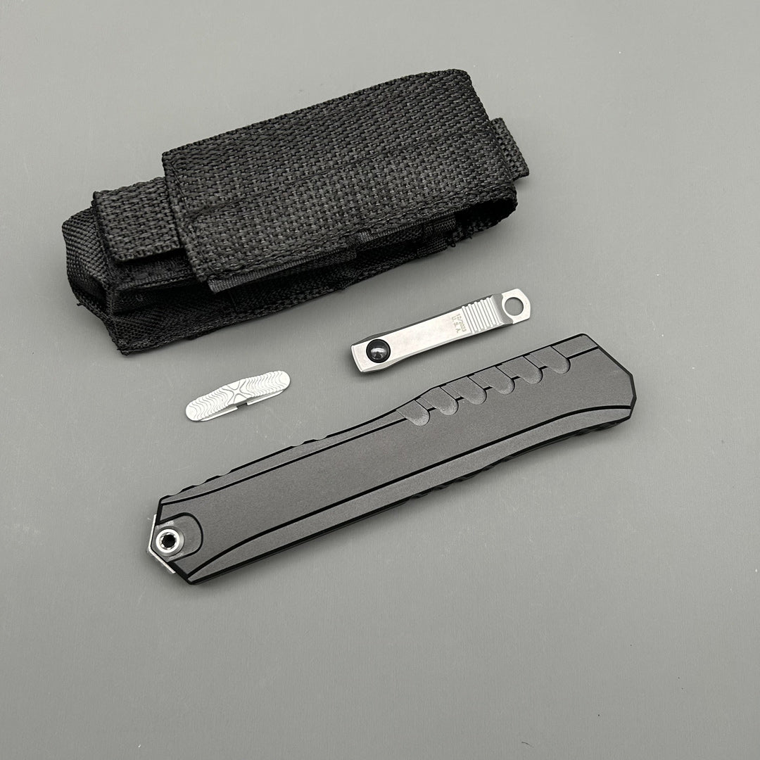 MIT New 2024 Munroe CypherⅡ CNC Aviation Aluminum Survival EDC Camping Outdoor Hunting tactical self-defence pocket OTF complete knife parts