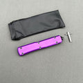 MT UT Purple Handle CNC aviation aluminum Hunting Survival Tactical Combat EDC Outdoor Camping defense Pocket Hiking complete Knife Parts