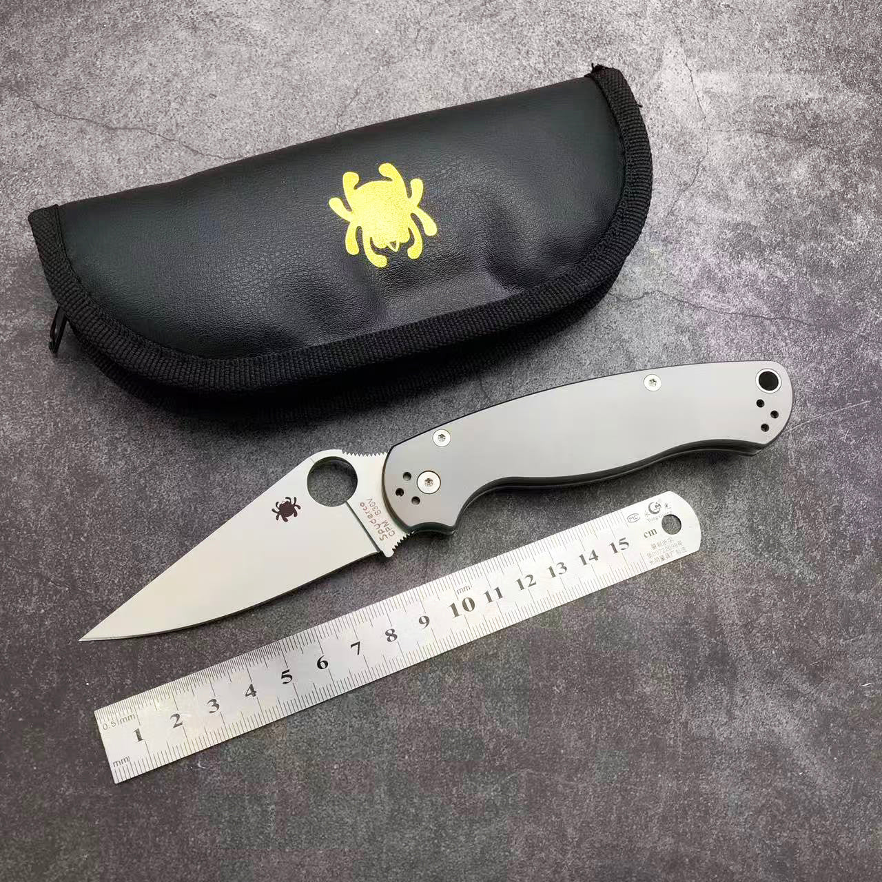 SP C81 Titanium handle Folding knife S35VN blade Camping Outdoor Survival Tactical Folding Knife