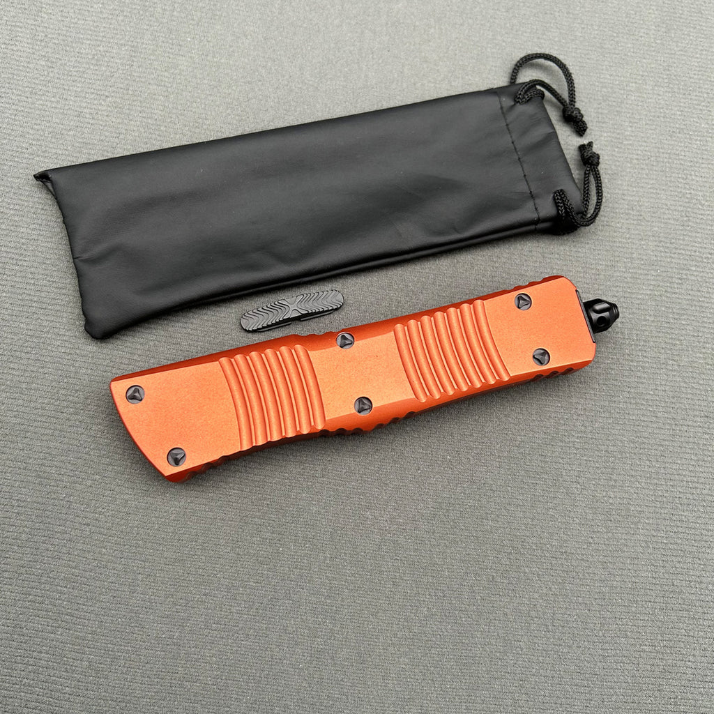 MT Combat Troodon Orange CNC Aviation Aluminum Survival EDC Tool Camping Outdoor Hunting pocket OTF complete knife parts