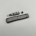 MT UT CNC aviation aluminum Black Handle Hunting Survival Tactical Combat EDC Outdoor Self-defense Pocket OTF Knives complete Parts