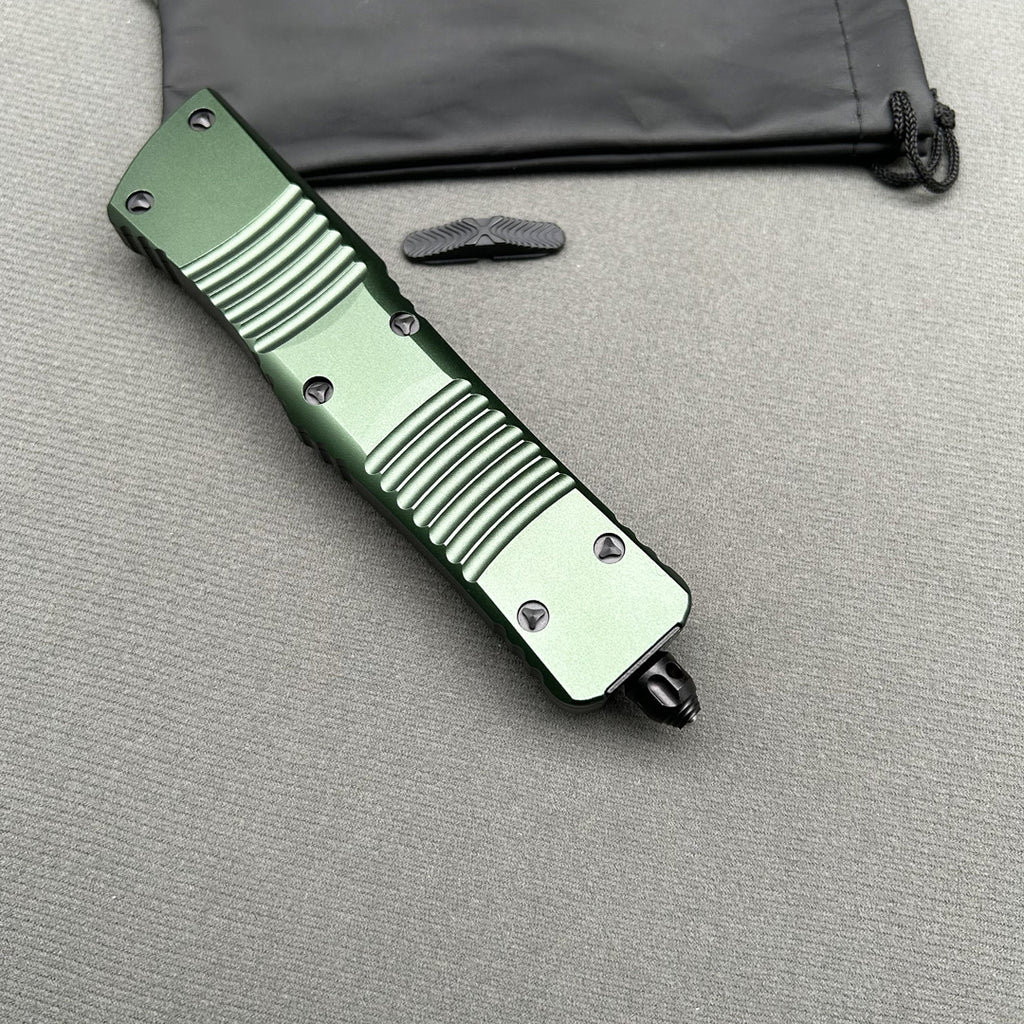 MT Combat Troodon Green CNC Aviation Aluminum Survival EDC Tool Camping Outdoor Hunting pocket OTF complete knife parts