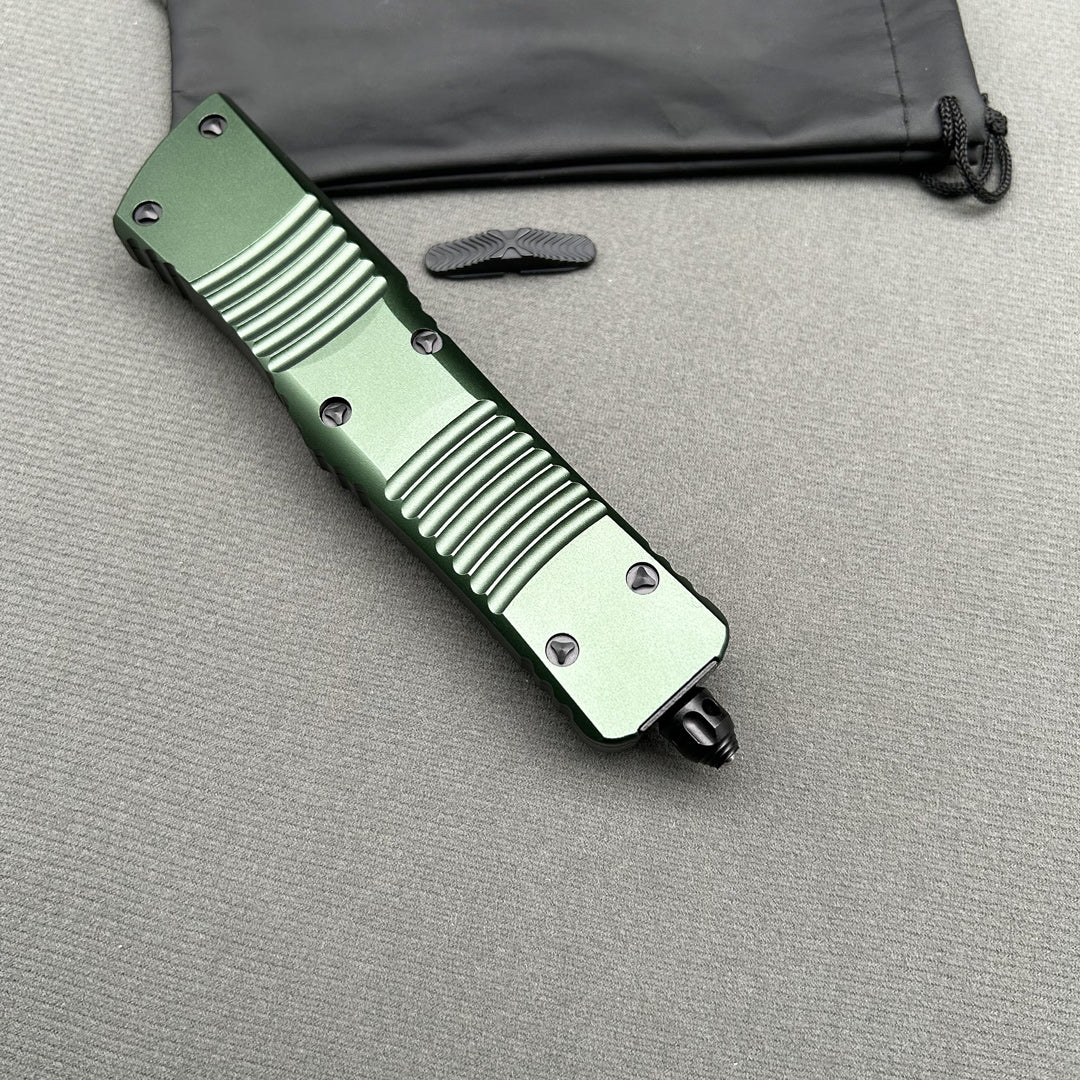MT Combat Troodon Green CNC Aviation Aluminum Survival EDC Tool Camping Outdoor Hunting pocket OTF complete knife parts
