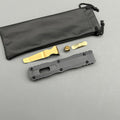 MIT DIRAC Golden knife CNC Aviation Aluminum Outdoor Camping Hunting Tactical gear defence EDC Combat pocket OTF knife Parts