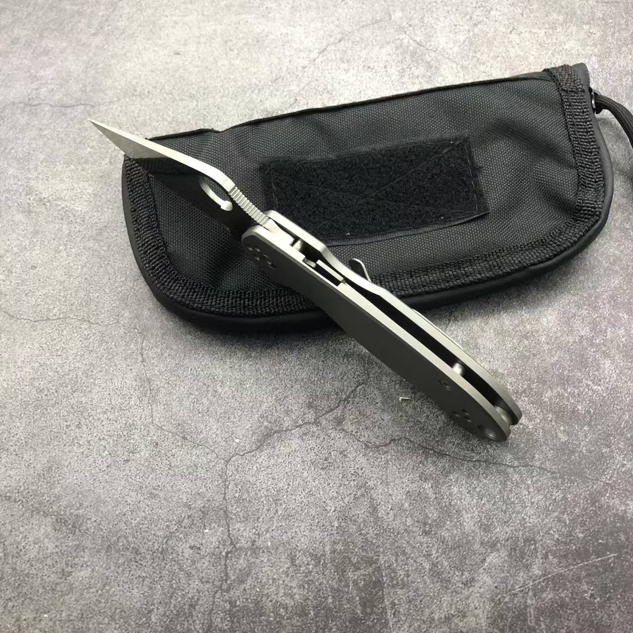 SP C223 Titanium handle Folding knife S35VN blade Camping Outdoor Survival Tactical Folding Knife