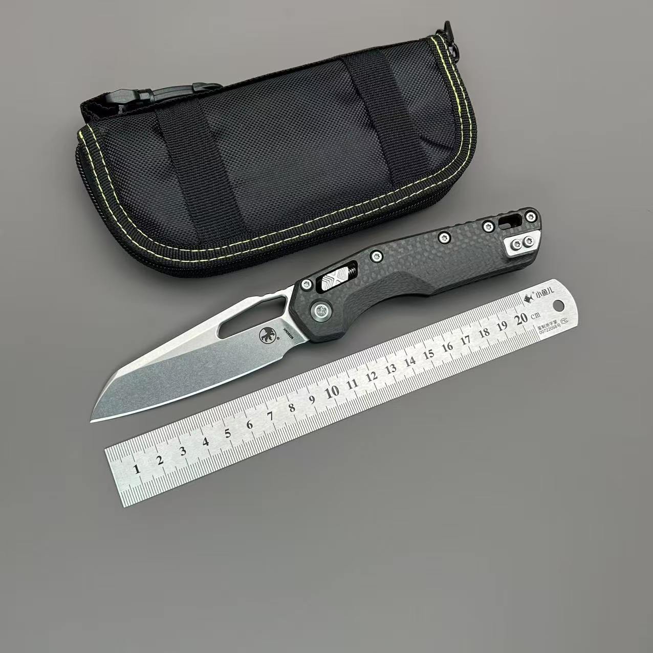 MiT MSI Ram-Lok carbon fiber Folding knife Camping Outdoor Survival Hiking Folding Knife