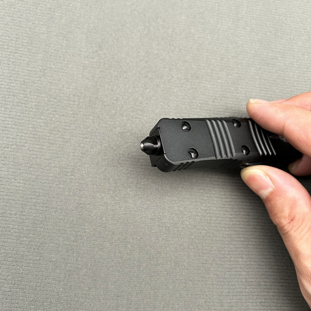 MT Mini COMBAT TROODON Black Handle CNC Aviation Aluminum 1 Set Survival EDC Camping Outdoor Gear pocket complete knife parts