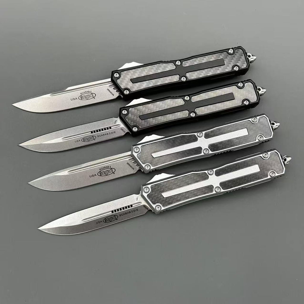Mit 2024 Beetle Scar 3 Aviation Aluminum Survival EDC Tool Camping Outdoor Hunting tactical self-defence pocket OTF knife