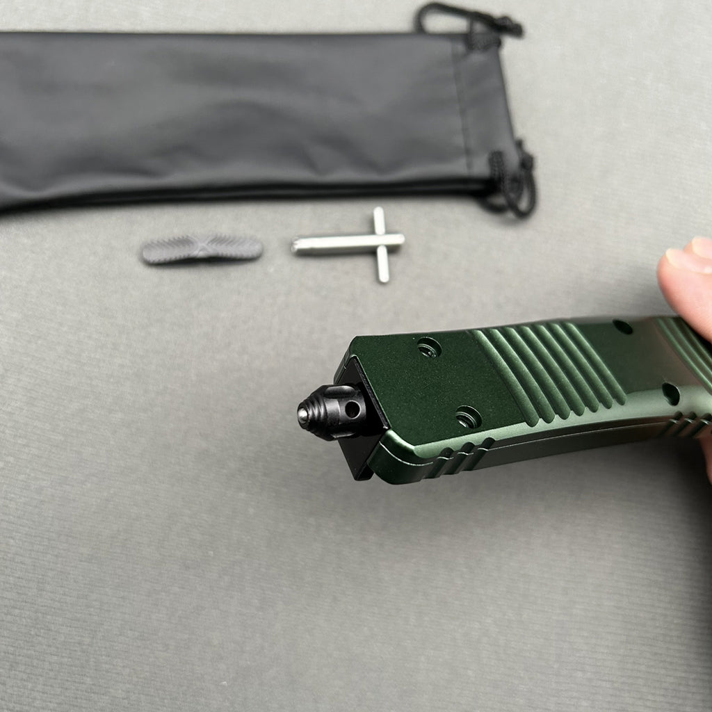 MT Combat Troodon Green CNC Aviation Aluminum Survival EDC Tool Camping Outdoor Hunting pocket OTF complete knife parts