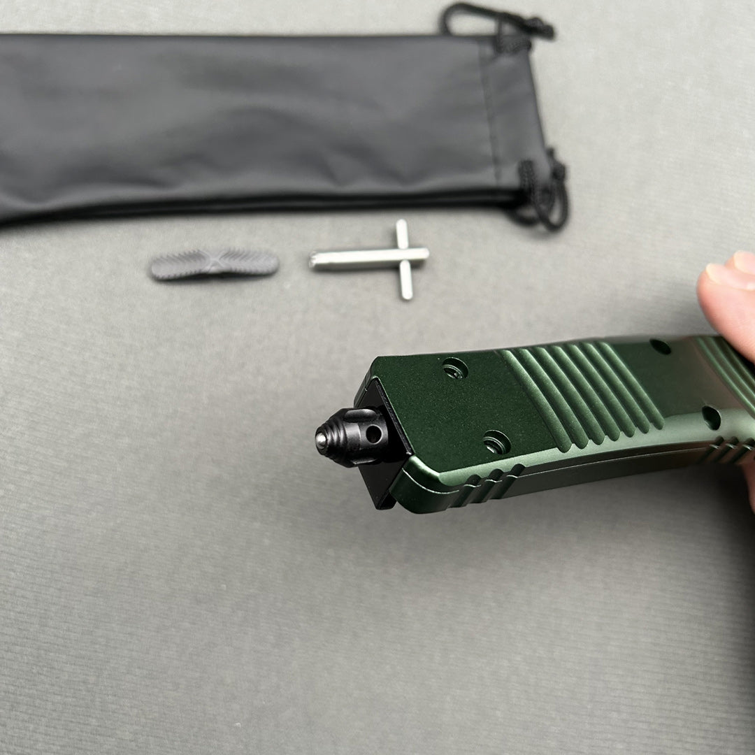 MT Combat Troodon Green CNC Aviation Aluminum Survival EDC Tool Camping Outdoor Hunting pocket OTF complete knife parts