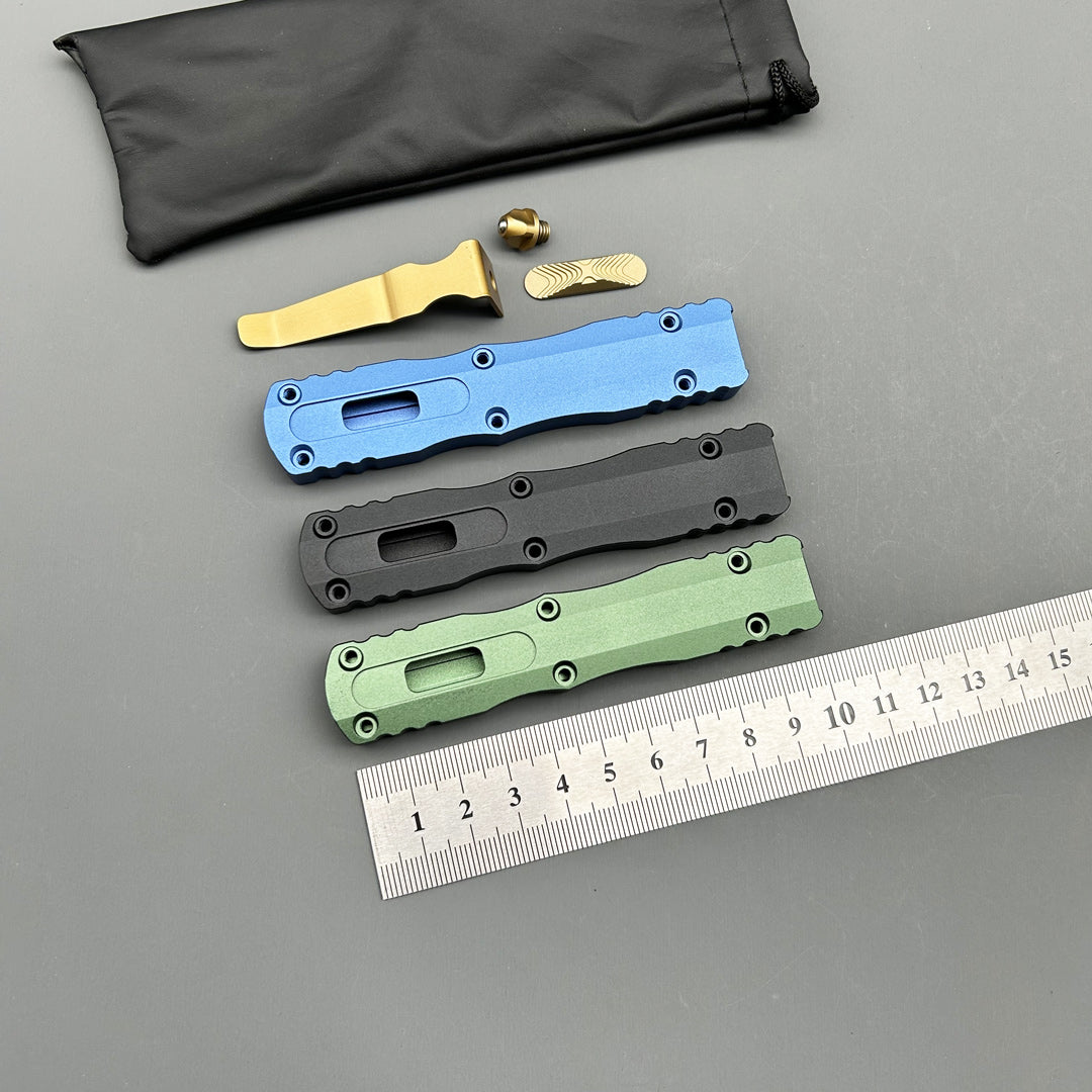 MIT DIRAC Golden knife CNC Aviation Aluminum Outdoor Camping Hunting Tactical gear defence EDC Combat pocket OTF knife Parts