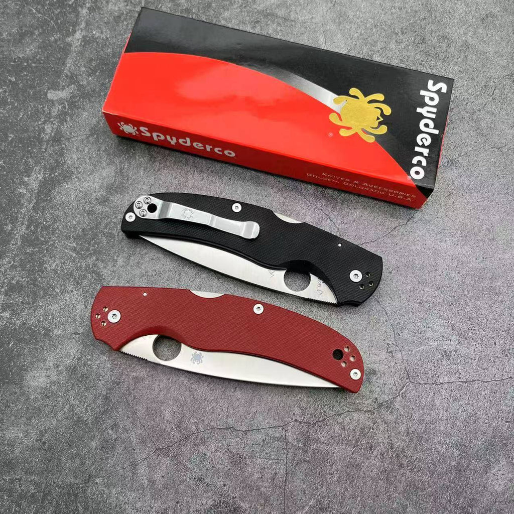 SP C101 Folding knife G10 handle 9CR18MOV Blade Camping Outdoor Survival Tactical Folding Knife