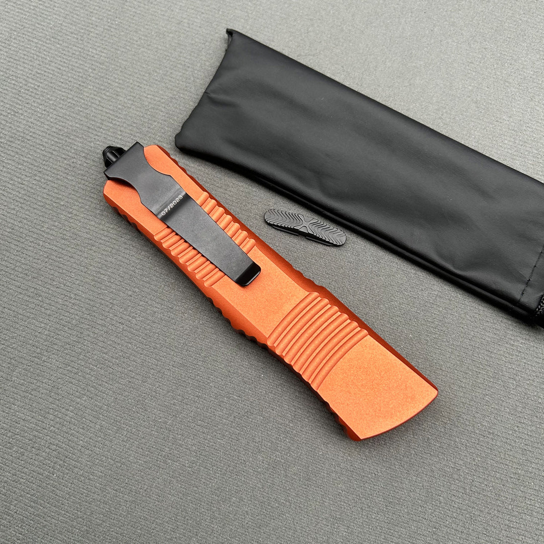 MT Combat Troodon Orange CNC Aviation Aluminum Survival EDC Tool Camping Outdoor Hunting pocket OTF complete knife parts
