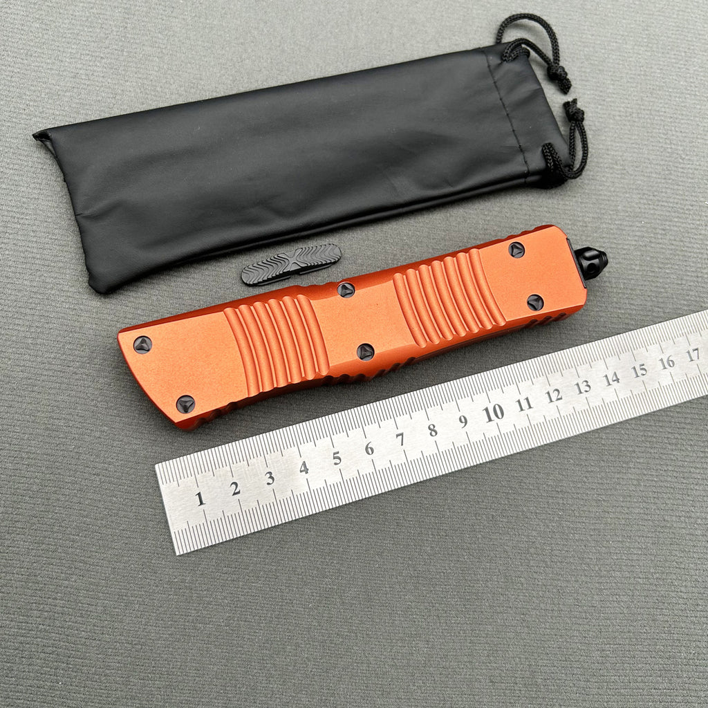 MT Combat Troodon Orange CNC Aviation Aluminum Survival EDC Tool Camping Outdoor Hunting pocket OTF complete knife parts