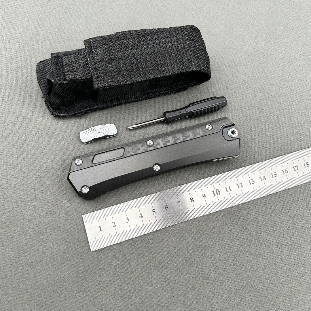 MIT Glykon Knife CNC carbon fibre aviation aluminum Hunting Tactical Combat EDC Outdoor Self-defense Pocket complete Knives Parts