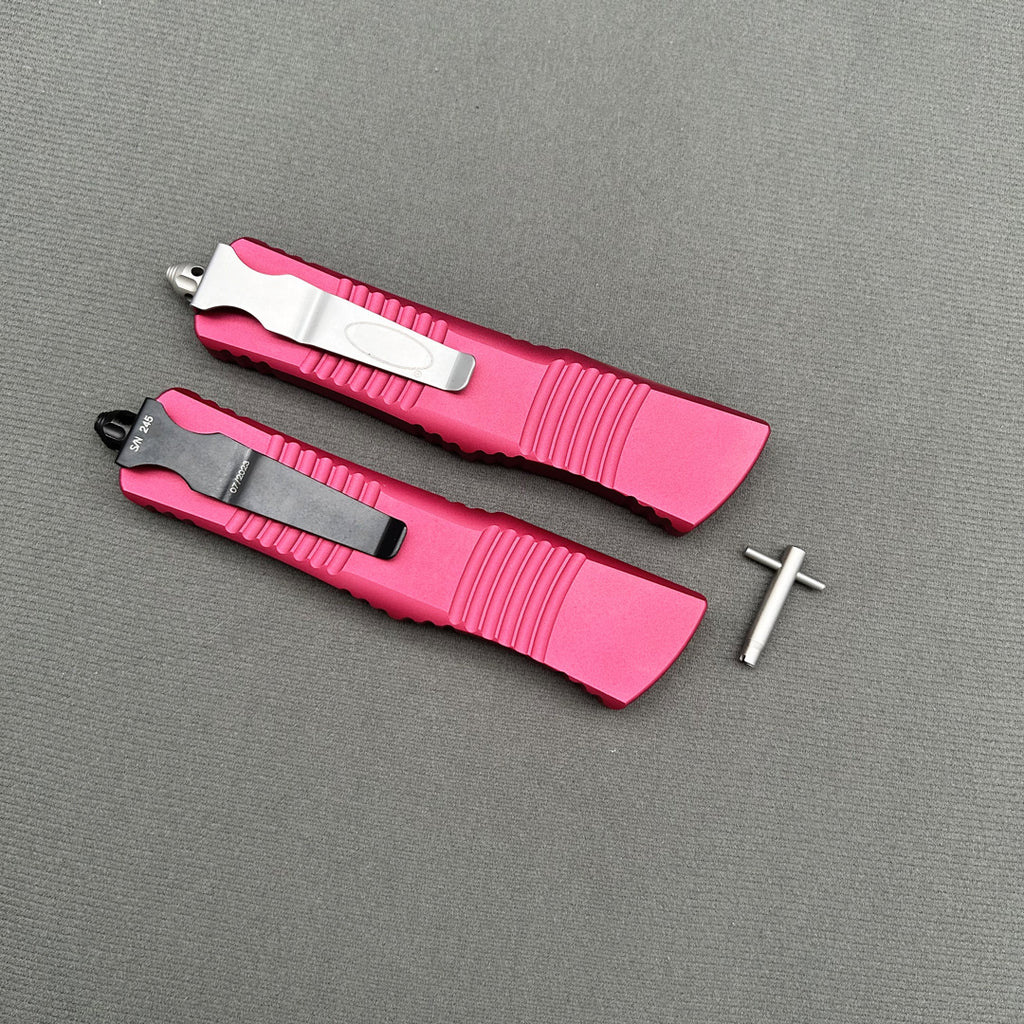 MT Combat Troodon RED CNC Aviation Aluminum Survival EDC Tool Camping Outdoor Hunting pocket OTF complete knife parts