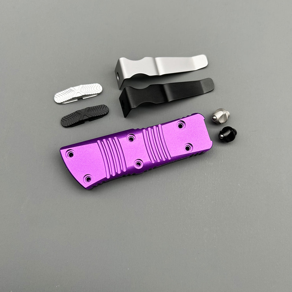 Mit Mini COMBAT TROODON Purple knife Survival EDC Tool Camping Outdoor Hunting tactical Gear Self-defense pocket complete knife parts