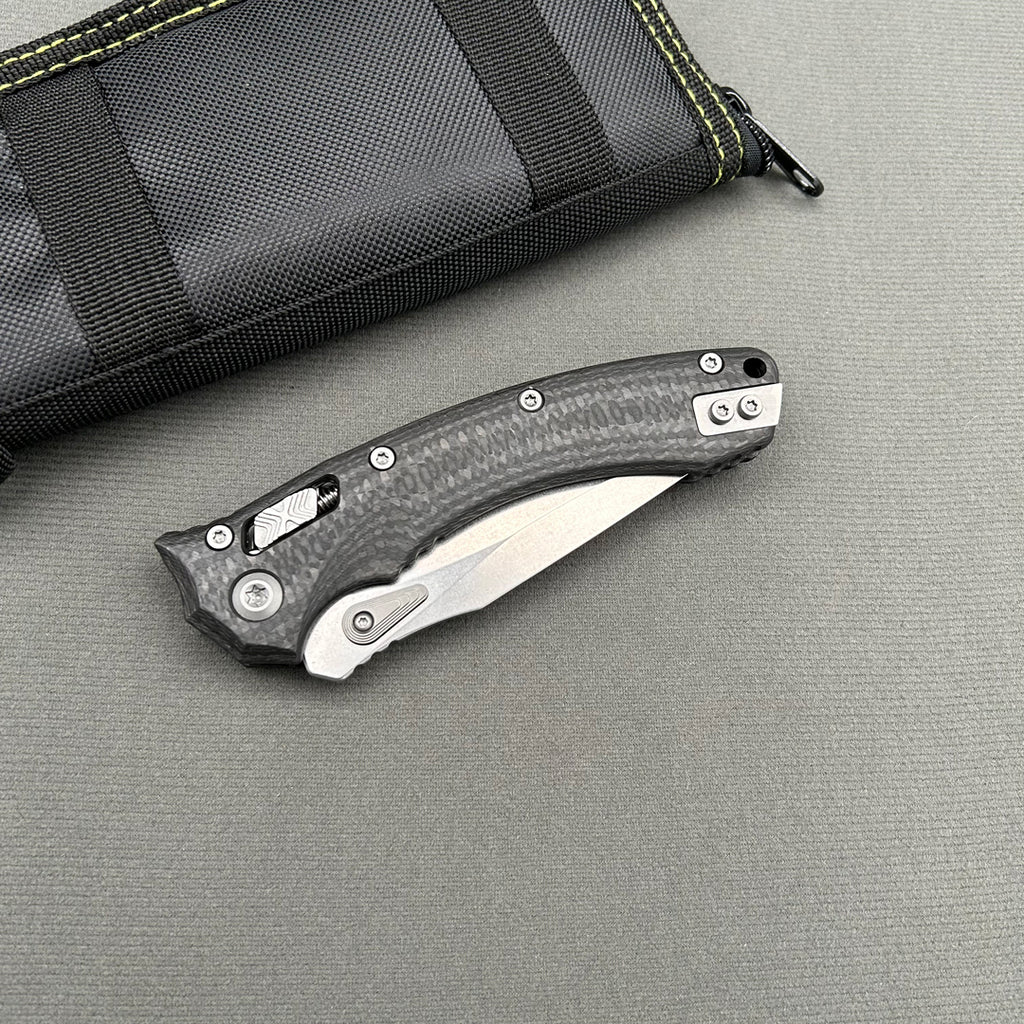 MiT Amphibian Ram-Lok Knife carbon fiber Folding knife Camping Outdoor Survival Folding Knife
