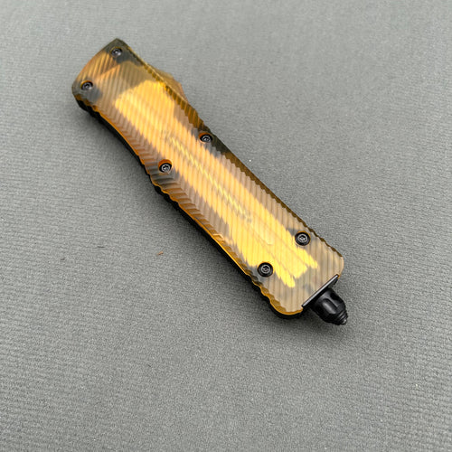Mit COMBAT TROODON CNC PEI+Aviation Aluminum Survival EDC Tool Camping Outdoor Hunting tactical defence pocket OTF complete knife parts