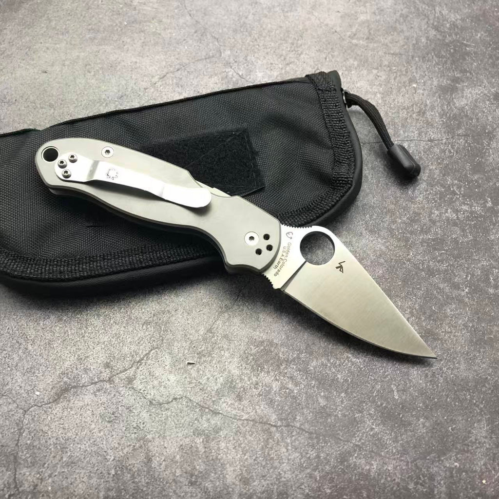 SP C223 Titanium handle Folding knife S35VN blade Camping Outdoor Survival Tactical Folding Knife