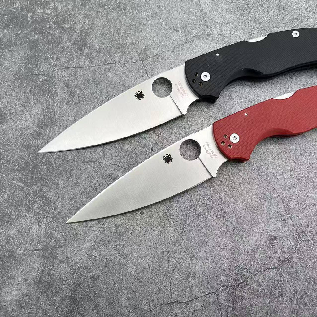 SP C101 Folding knife G10 handle 9CR18MOV Blade Camping Outdoor Survival Tactical Folding Knife