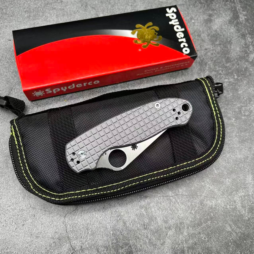 SP C223 Titanium handle Folding knife S35VN blade Camping Outdoor Survival Tactical Folding Knife