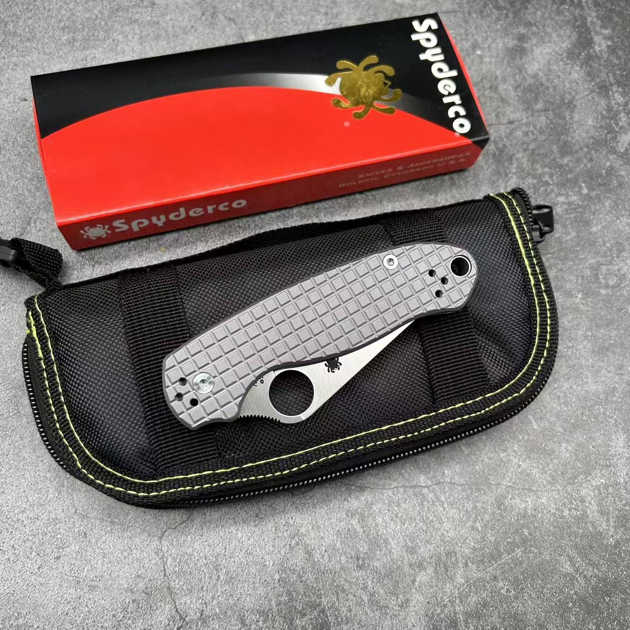 SP C223 Titanium handle Folding knife S35VN blade Camping Outdoor Survival Tactical Folding Knife