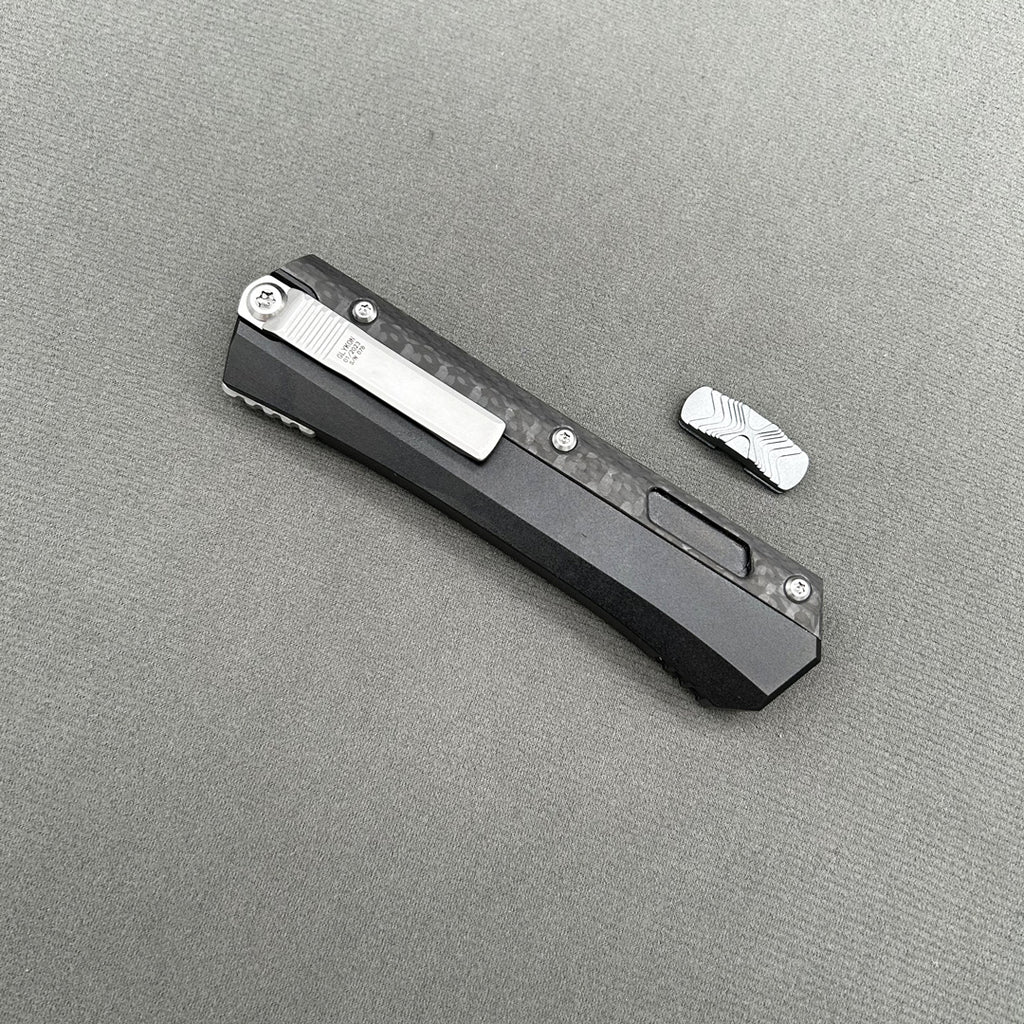 MIT Glykon Knife CNC carbon fibre aviation aluminum Hunting Tactical Combat EDC Outdoor Self-defense Pocket complete Knives Parts