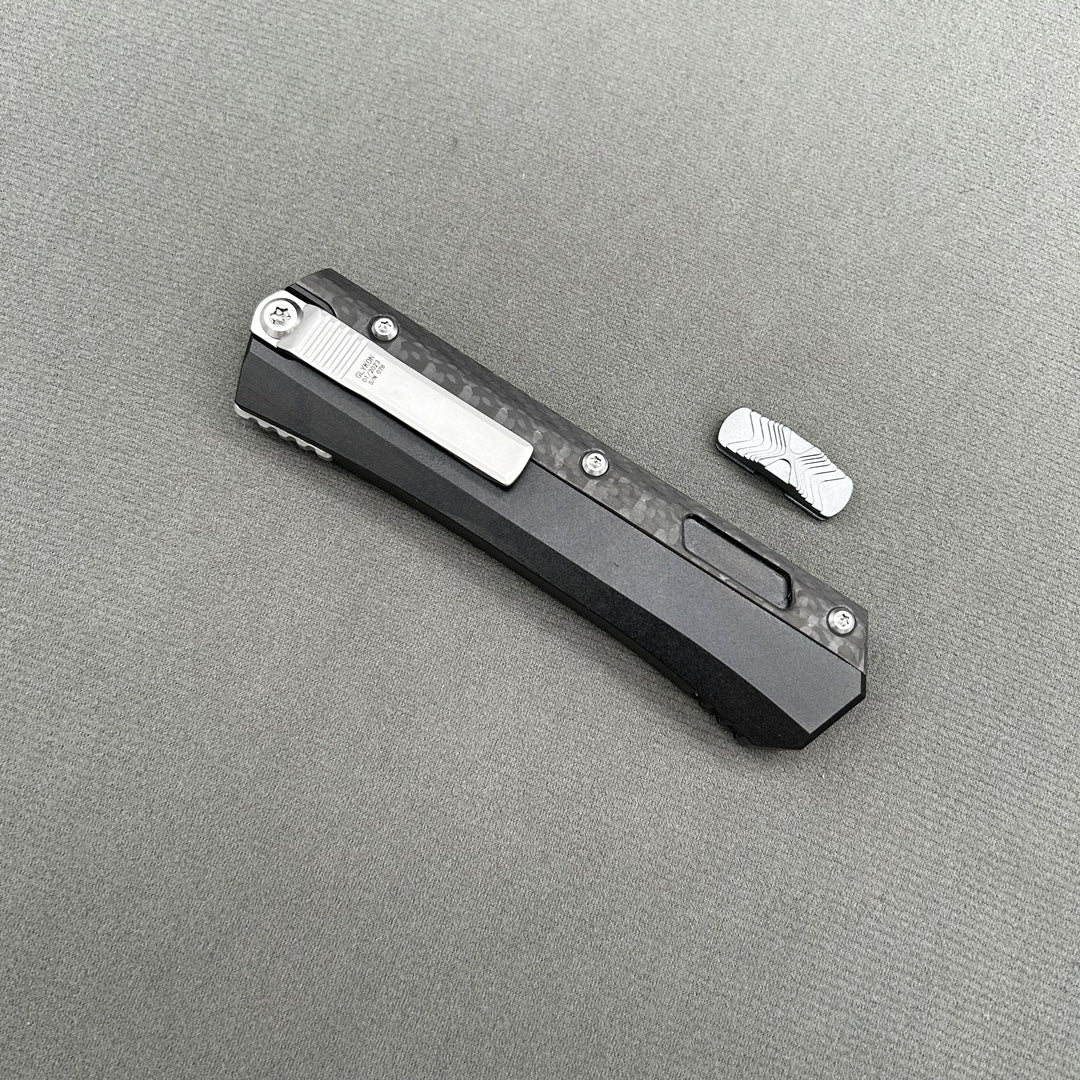 MIT Glykon Knife CNC carbon fibre aviation aluminum Hunting Tactical Combat EDC Outdoor Self-defense Pocket complete Knives Parts