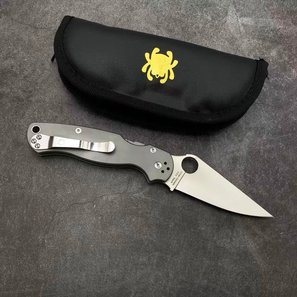 SP C81 Titanium handle Folding knife S35VN blade Camping Outdoor Survival Tactical Folding Knife