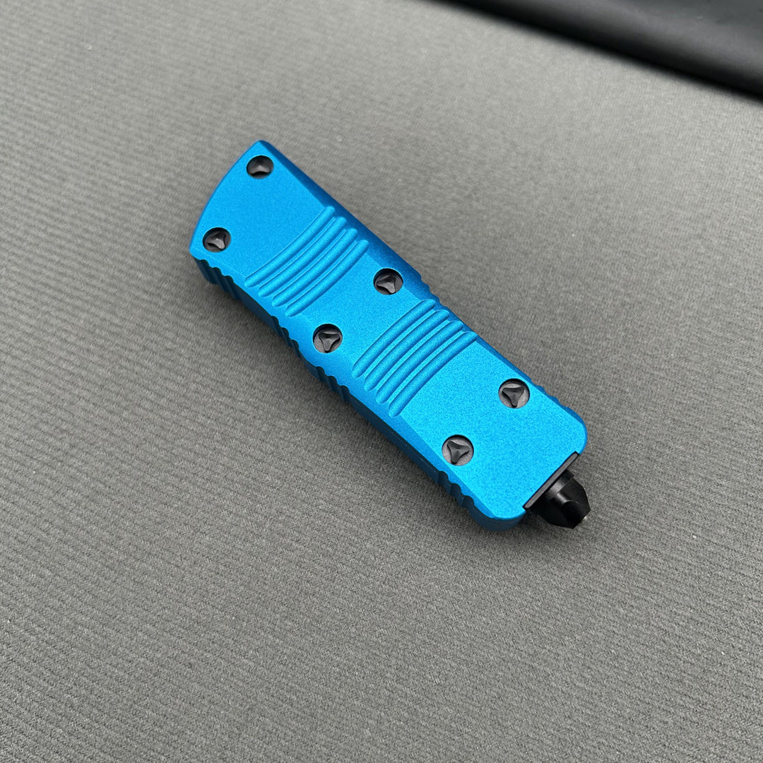 MT Mini COMBAT TROODON Blue Handle CNC Aviation Aluminum 1 Set Survival EDC Camping Outdoor Gear pocket complete knife parts