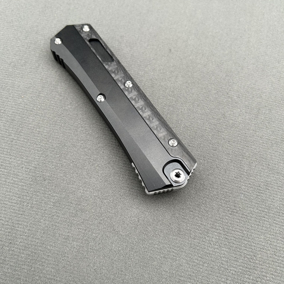 MIT Glykon Knife CNC carbon fibre aviation aluminum Hunting Tactical Combat EDC Outdoor Self-defense Pocket complete Knives Parts