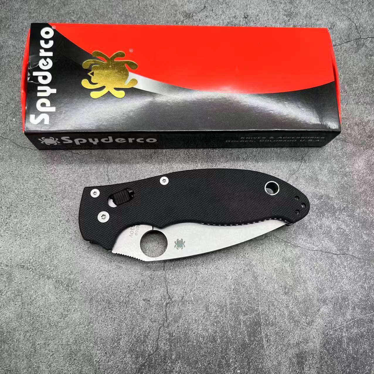 SP C101 Folding knife G10 handle 9CR18MOV Blade Camping Outdoor Survival Tactical Folding Knife