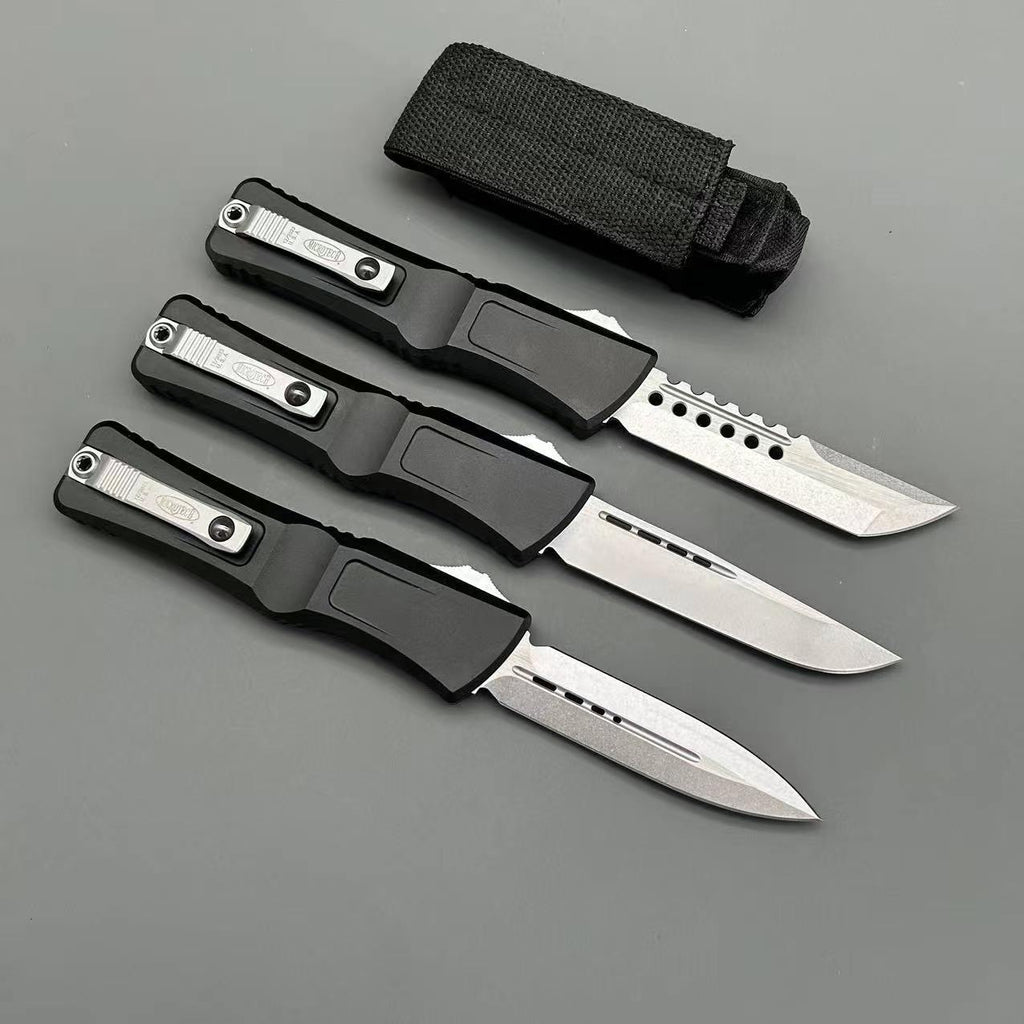 MiT New 2024 Combat Troodon knife CNC Aviation Aluminum Tactical gear Surviva Outdoor Camping Defense Pocket EDC Tool OTF Knife
