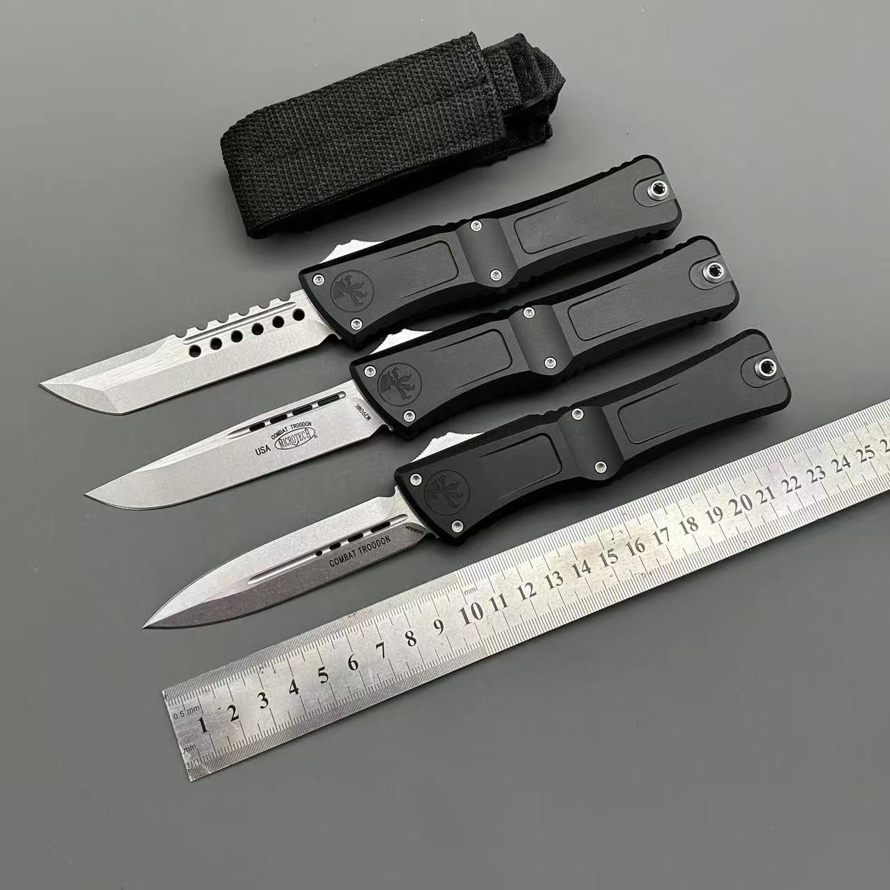 MiT New 2024 Combat Troodon knife CNC Aviation Aluminum Tactical gear Surviva Outdoor Camping Defense Pocket EDC Tool OTF Knife