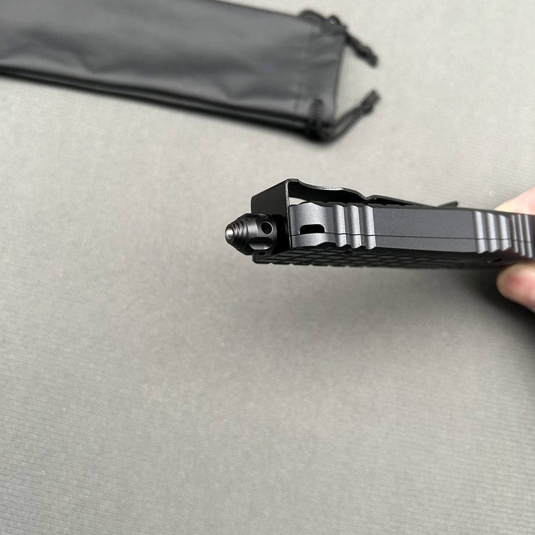 Mit COMBAT TROODON Delta Frag Shadow Signature CNC Aviation Aluminum EDC Camping Outdoor tactical defence pocket OTF complete knife parts