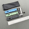 MIT DIRAC knife CNC Aviation Aluminum Outdoor Camping Hunting Tactical gear defence EDC Combat pocket OTF knife Parts