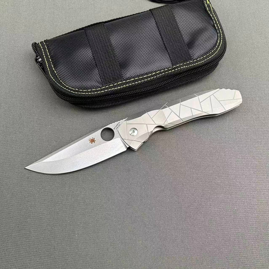 SP C199 TI Titanium handle Folding knife S35VN blade Camping Outdoor Survival Tactical Folding Knife
