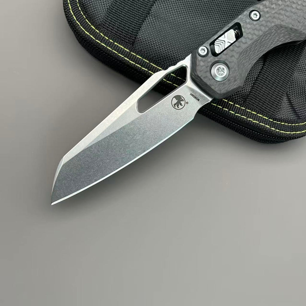 MiT MSI Ram-Lok carbon fiber Folding knife Camping Outdoor Survival Hiking Folding Knife